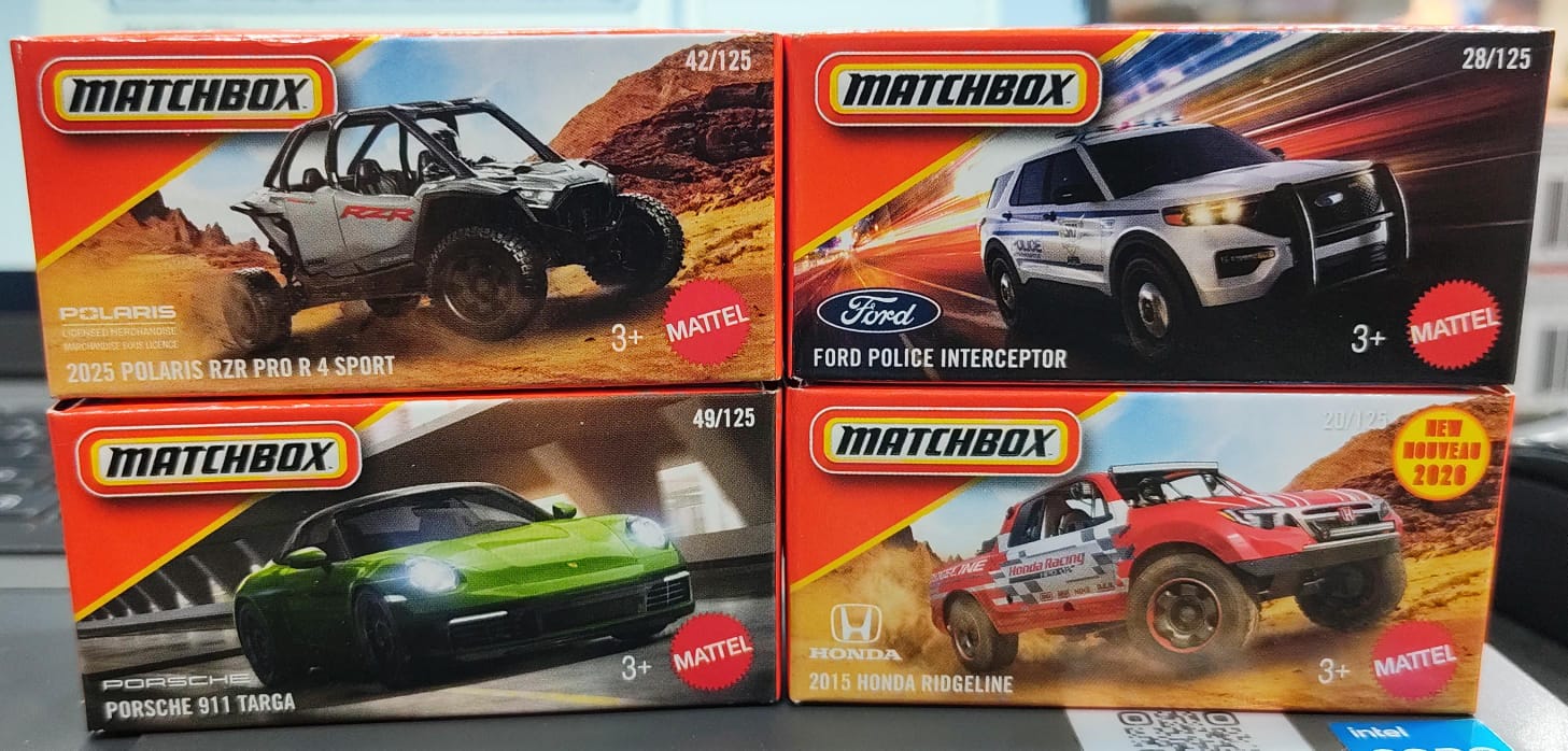 Matchbox Mainline - Combo Pack of 4 Cars - DNK70 - 001