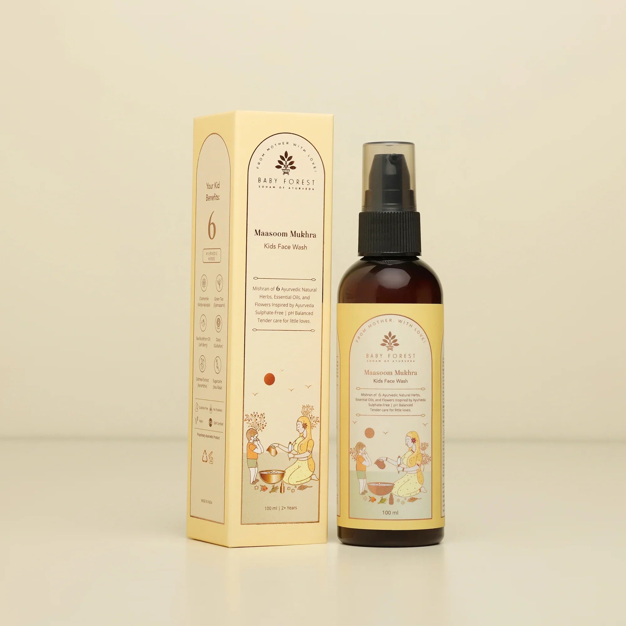 Baby Forest Maasoom Mukhra Ayurvedic Kids Face Wash