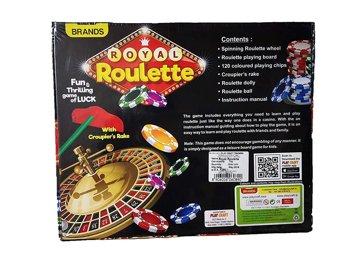 Brands Royal Roulette Game for Kids - Multicolor