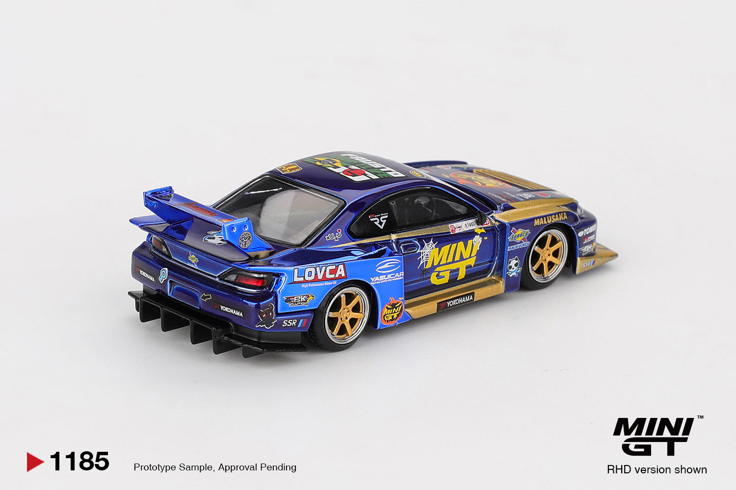 Mini GT Nissan LB-Super Silhouette S15 SILVIA #555 Team MINI GT Liberty Walk 2025 Formula Drift Halloween Special #1185