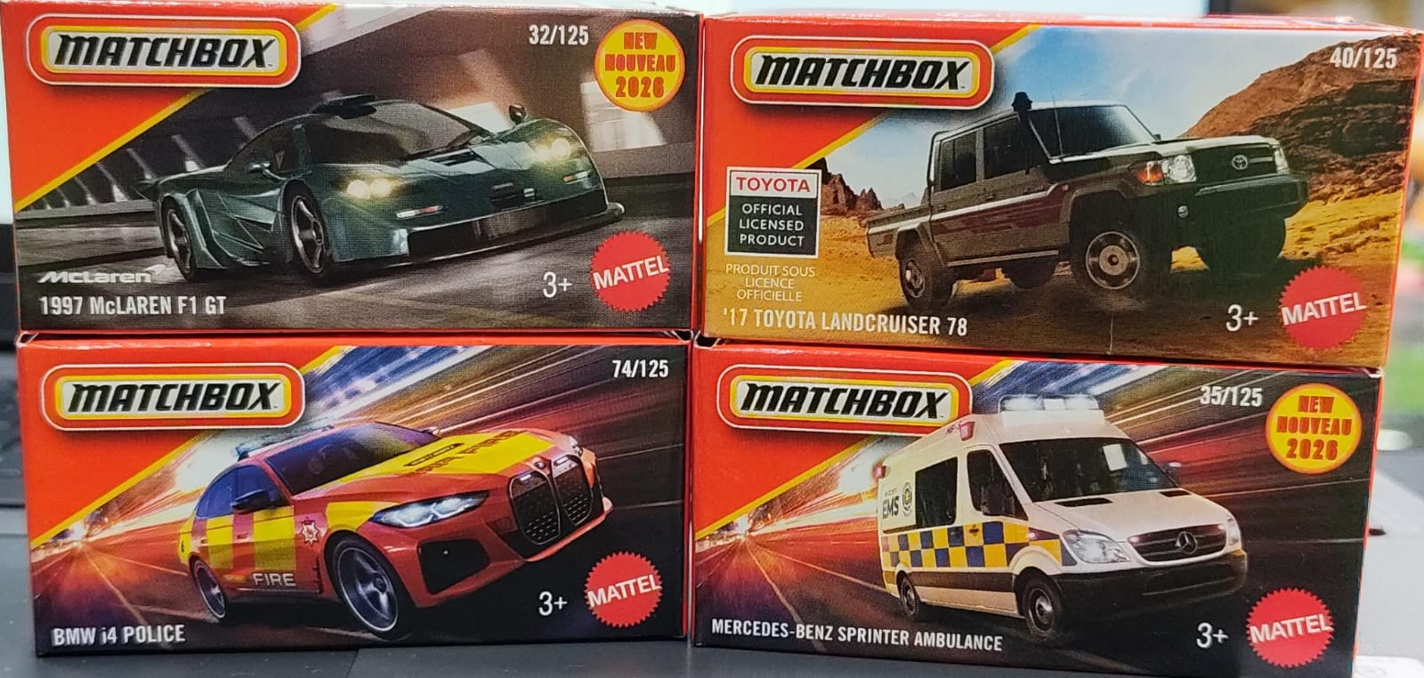Matchbox Mainline - Combo Pack of 4 Cars - DNK70 - 005