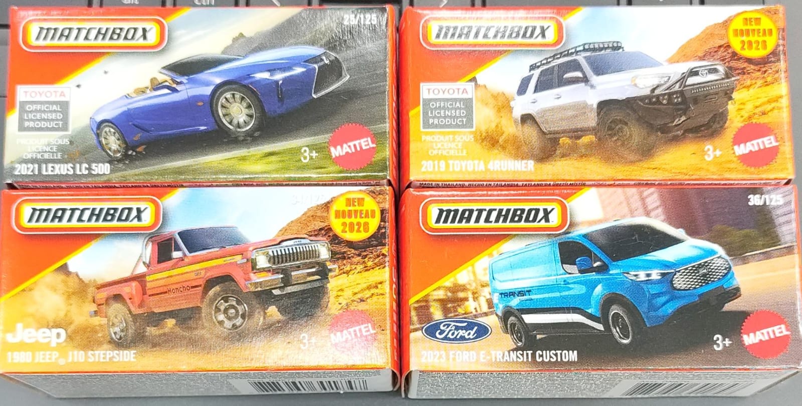 Matchbox Mainline - Combo Pack of 4 Cars - DNK70-02