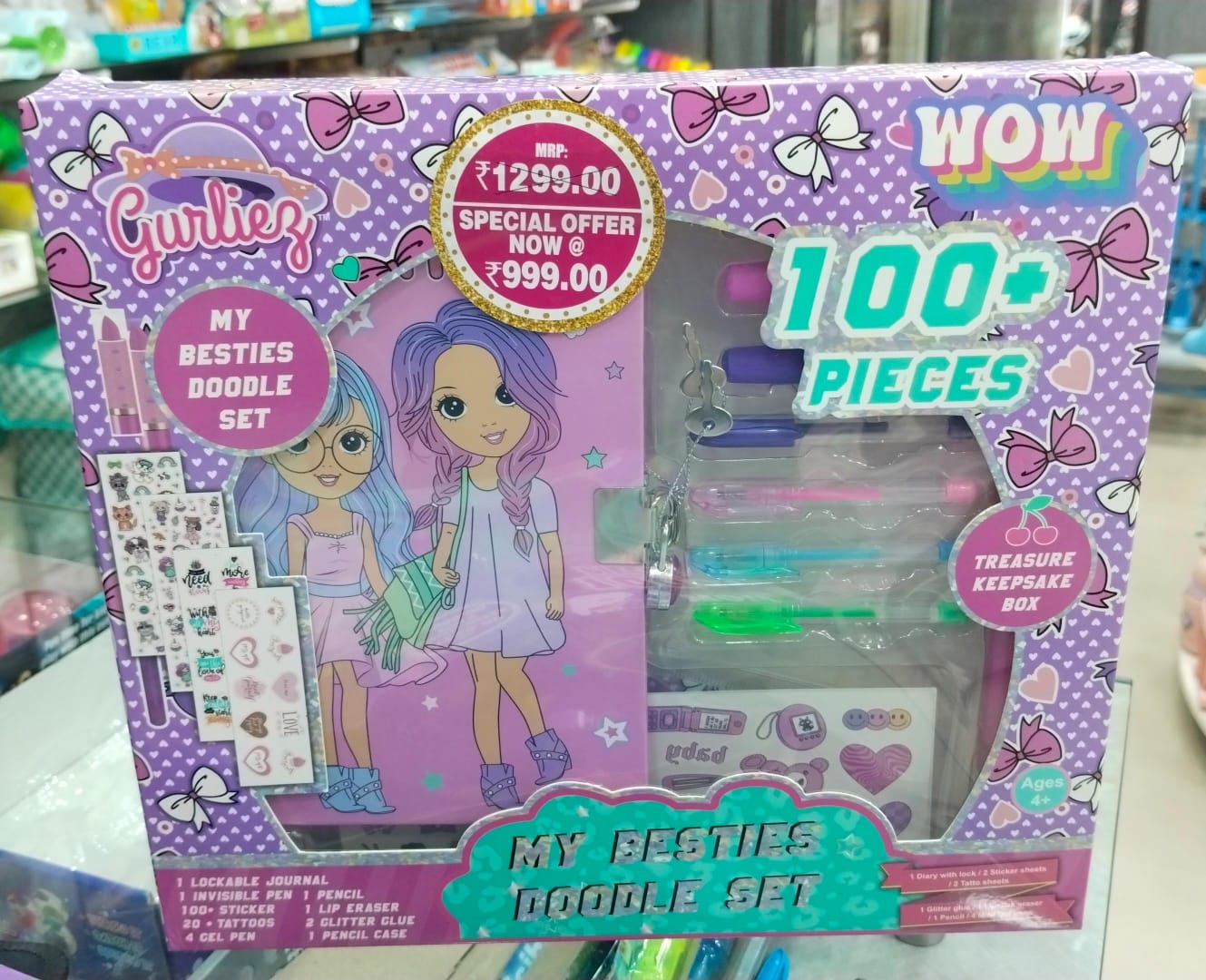 Striders Wow 100+ Pieces Doodle Set - Assorted - Multicolor