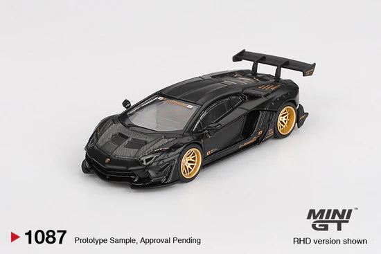 Mini GT 1087 & 1111 - - Pack of 2 Cars - Lamborghini Aventador Limited Edition & BMW I7 - Box Packing