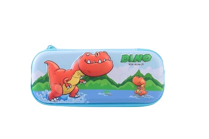 Pencil Case for Kids Storage Pouch Cartoon Pen Holder for School Kids Large-Capacity Storage Box Student Stationery Box - Multicolor - Dinosaurs Design