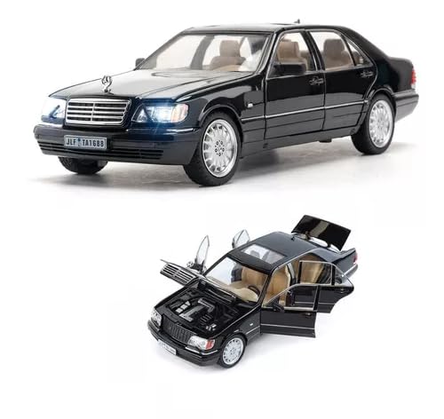 Mercedes Benz W140 S320 Diecast Classic Car 1:24 Model Sound & Light - Assorted