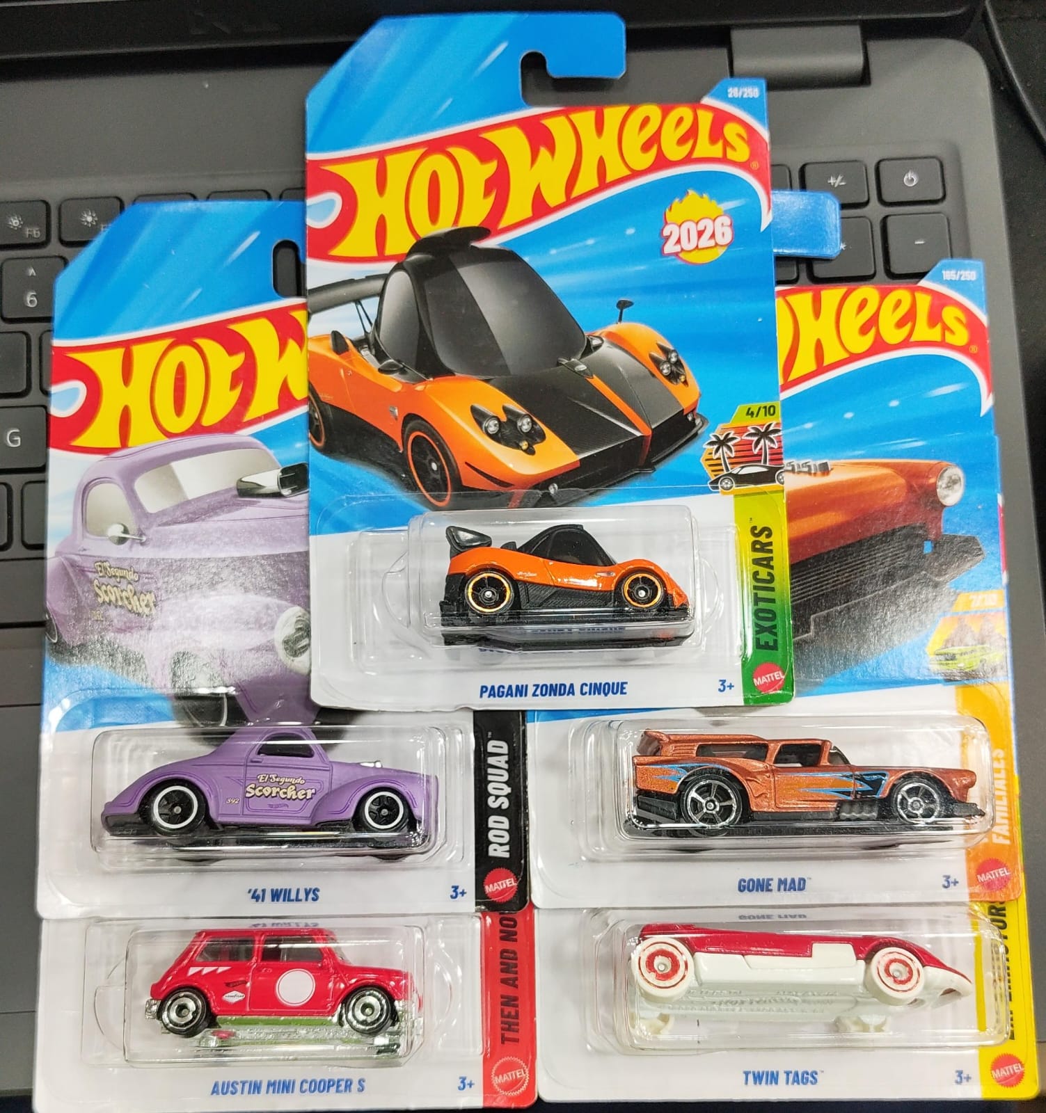 Hot Wheels Mainline - Combo Pack of 5 Cars - H Case 2026 - Long Card