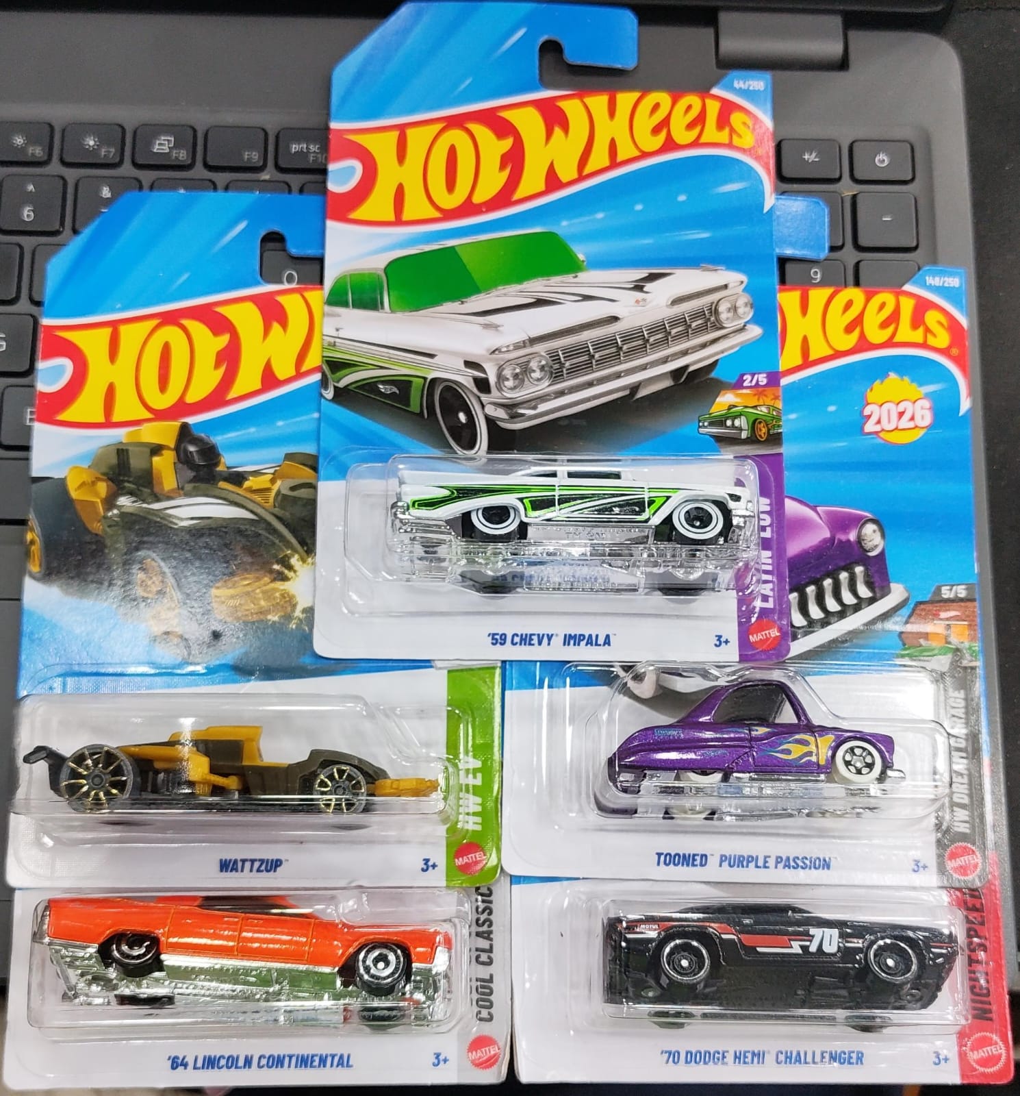 Hot Wheels Mainline - Combo Pack of 5 Cars - Long Card - H Case 2026