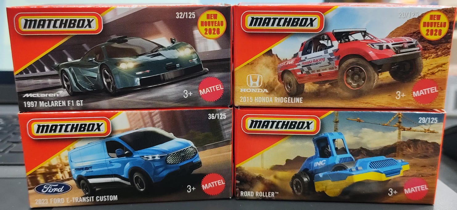 Matchbox Mainline - Combo Pack of 4 Cars - DNK70 - 001