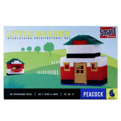 PEACOCK Little Builder Interlocking Architectural Set, Multicolor