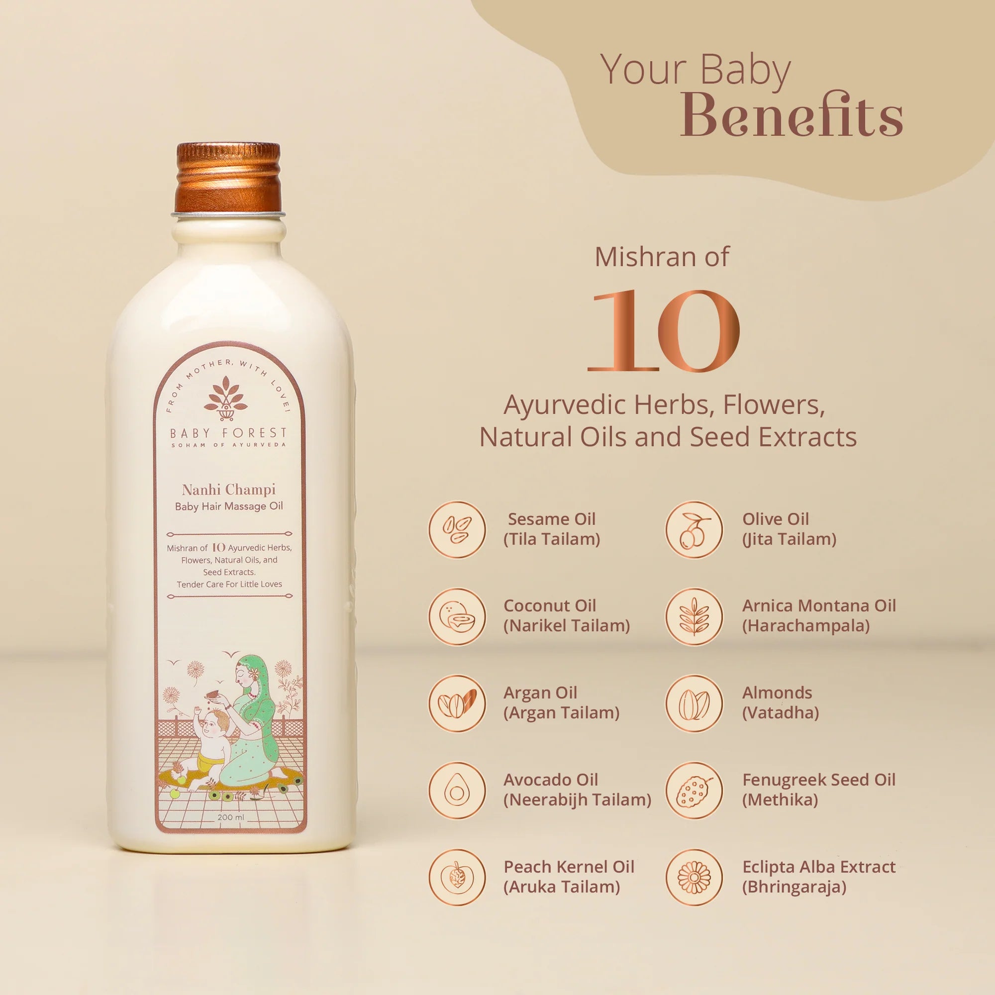 Baby Forest Narial Tailam- Organic Cold Pressed Coconut Oil