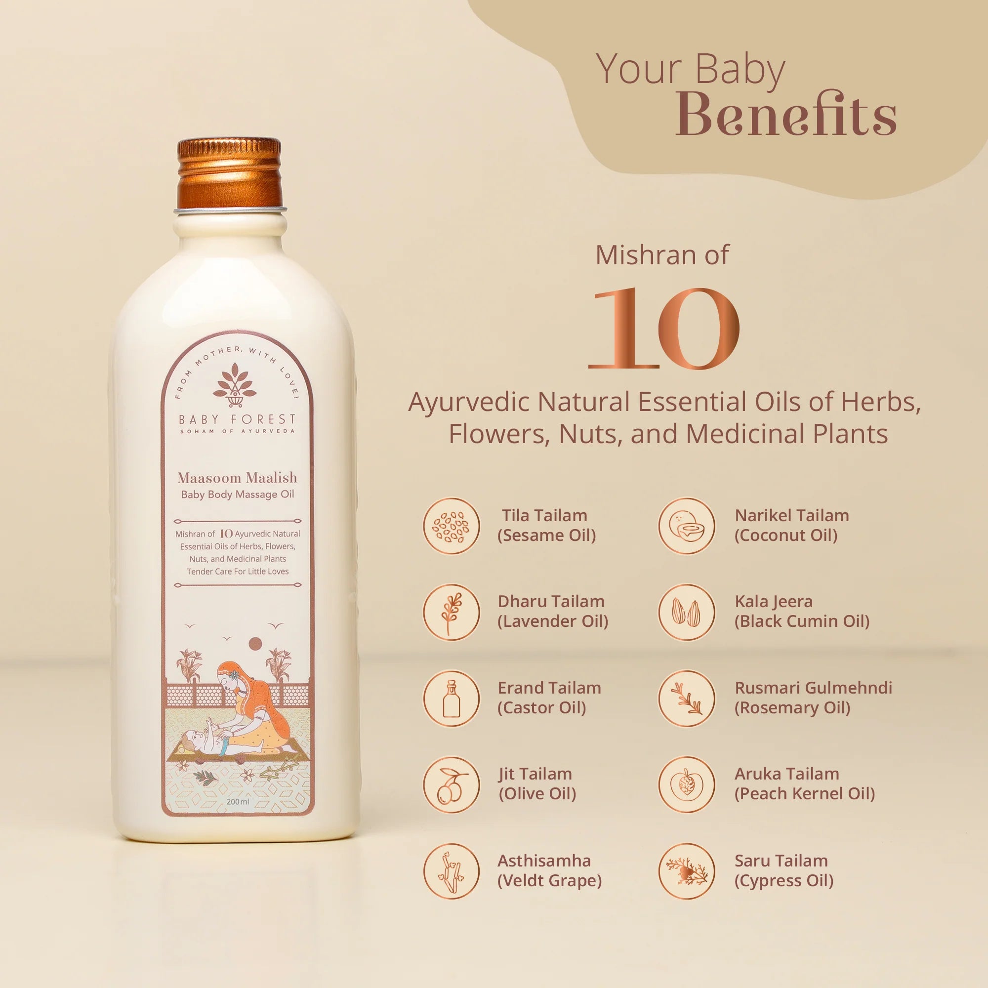 Baby Forest Maasoom Maalish Baby Body Massage Oil
