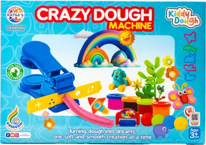 Ratnas Crazy Dough Machine Create Your Imagination with Dough Clay & Machine - Multicolor