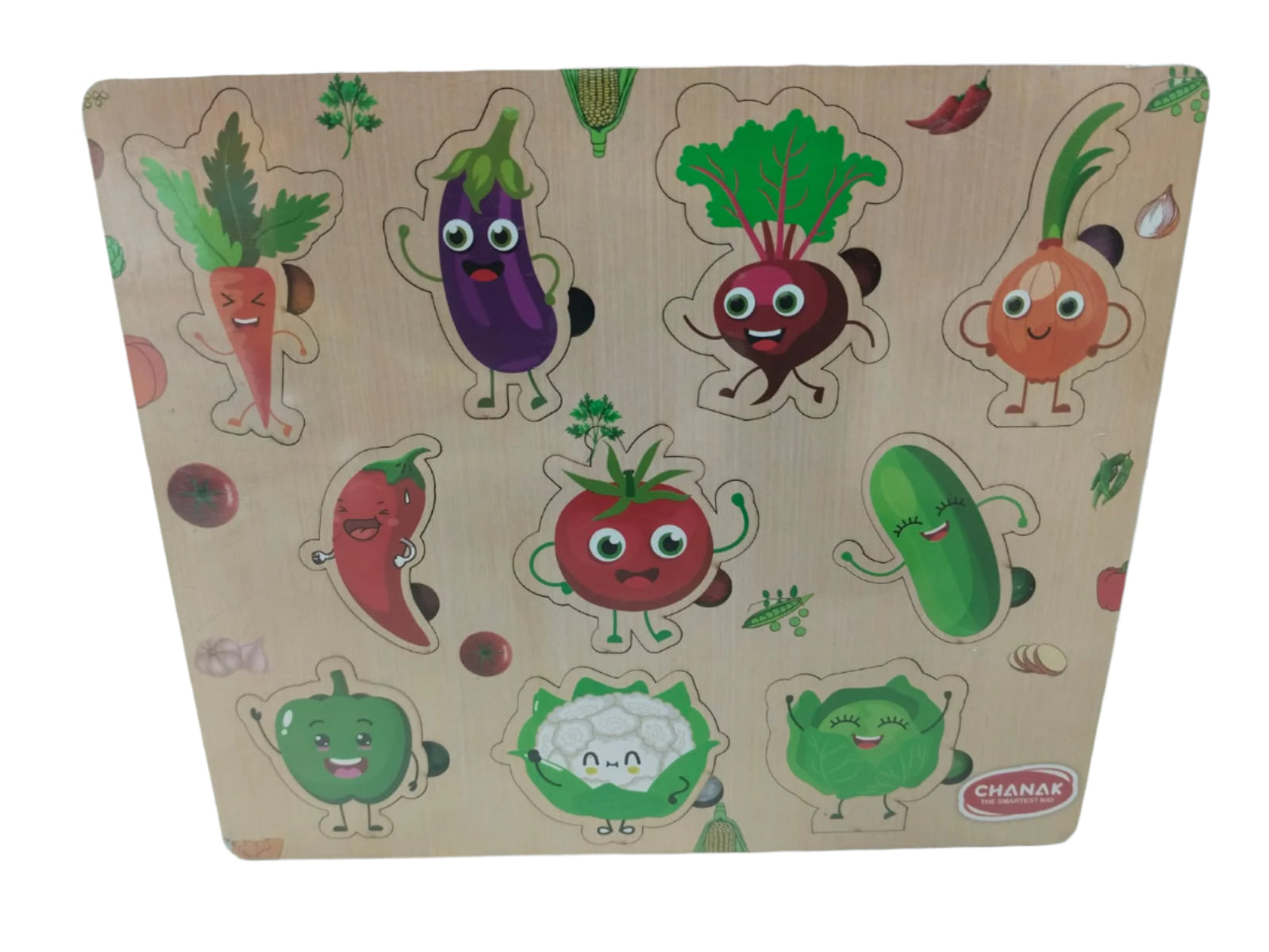 Wooden Puzzle for Kids, Fun & Challenging Brain Booster, Durable Educational Toy with Vibrant Colors - Assorted