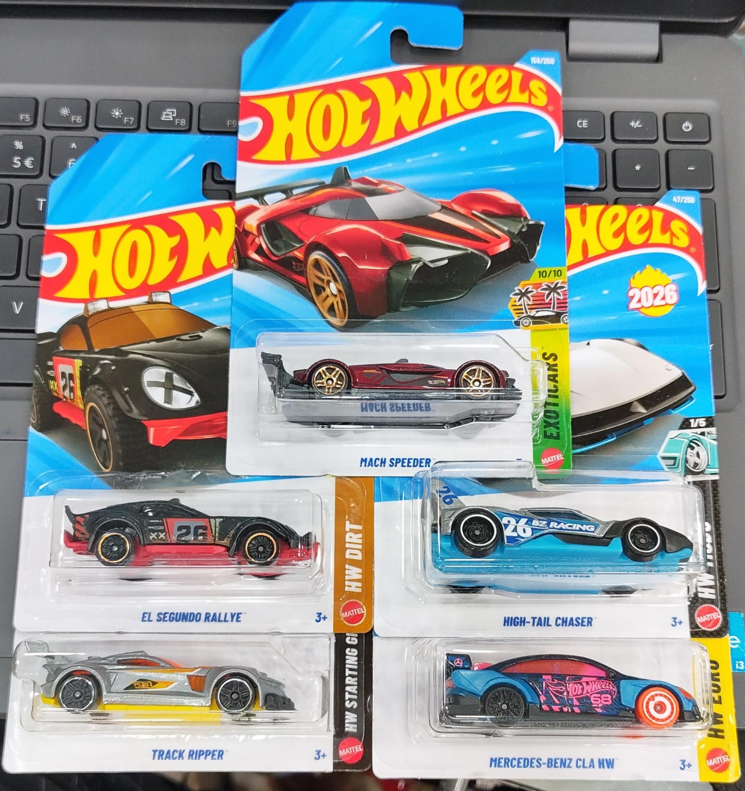 Hot Wheels Mainline - Combo Pack of 5 Cars - Long Card - H Case 2026 - 01