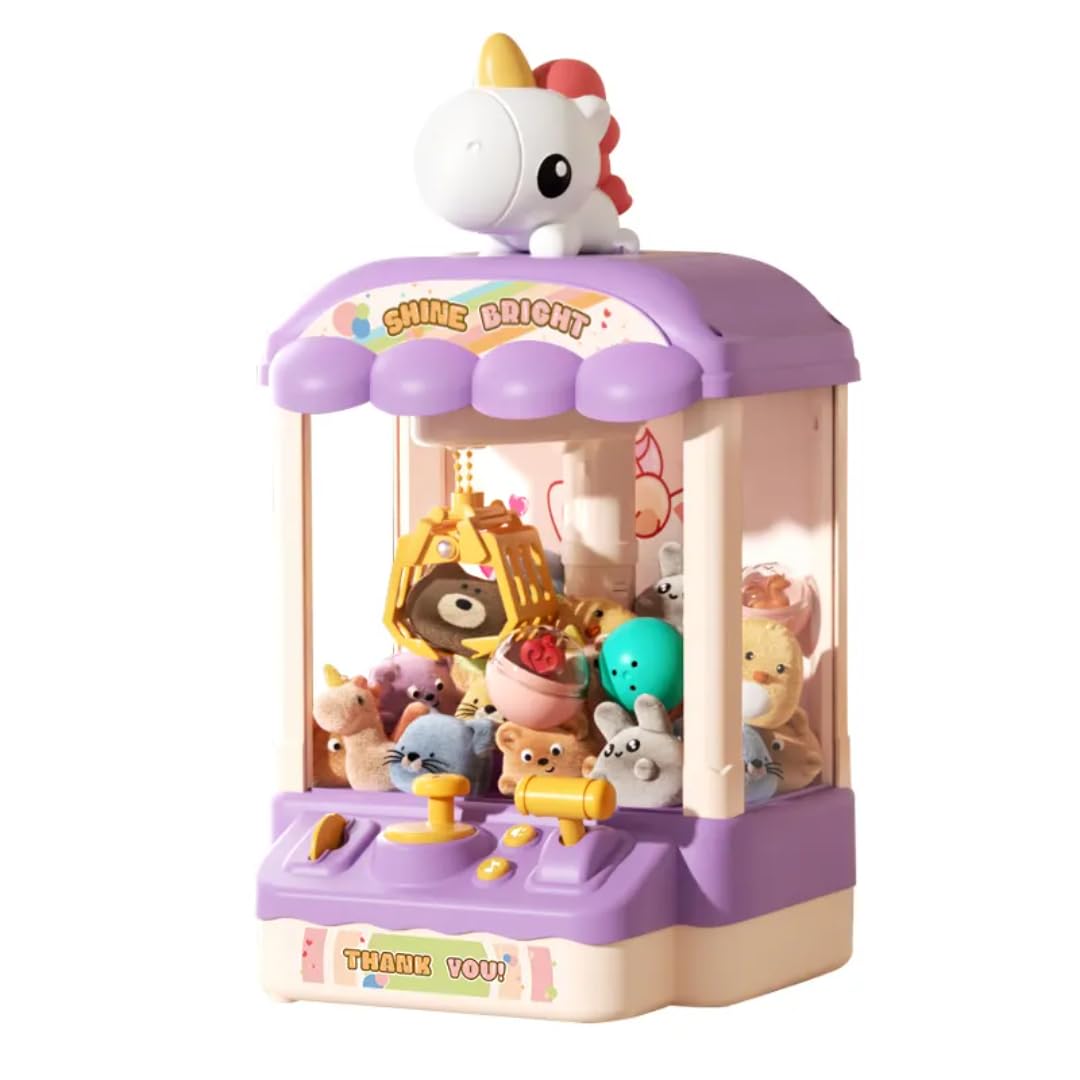 Doll Machine for Kids | Arcade Games Mini Vending Machine, Small Stuff Prizes, Birthday Gifts - Multicolor