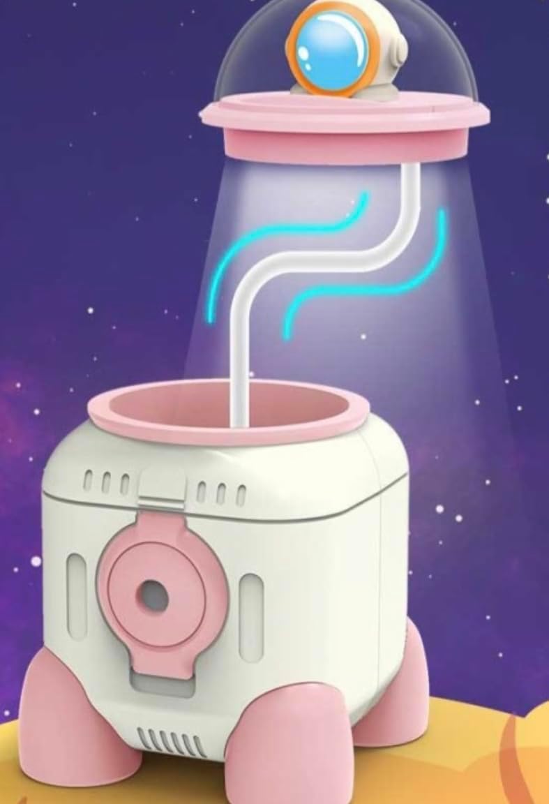 Rocket Desk Lamp, LED Table Lamp Warm White Kids Pen Holder with Pencil Sharpener for Reading for Doing Homework | Rocket Desk Lamp | Multicolor