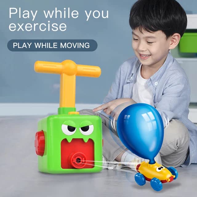 Cots and Cuddles Balloon Launcher for Kids, Power Balloon Car Toy for Kids, Manual Balloon Pump Cars Toys for Kids - Multicolor