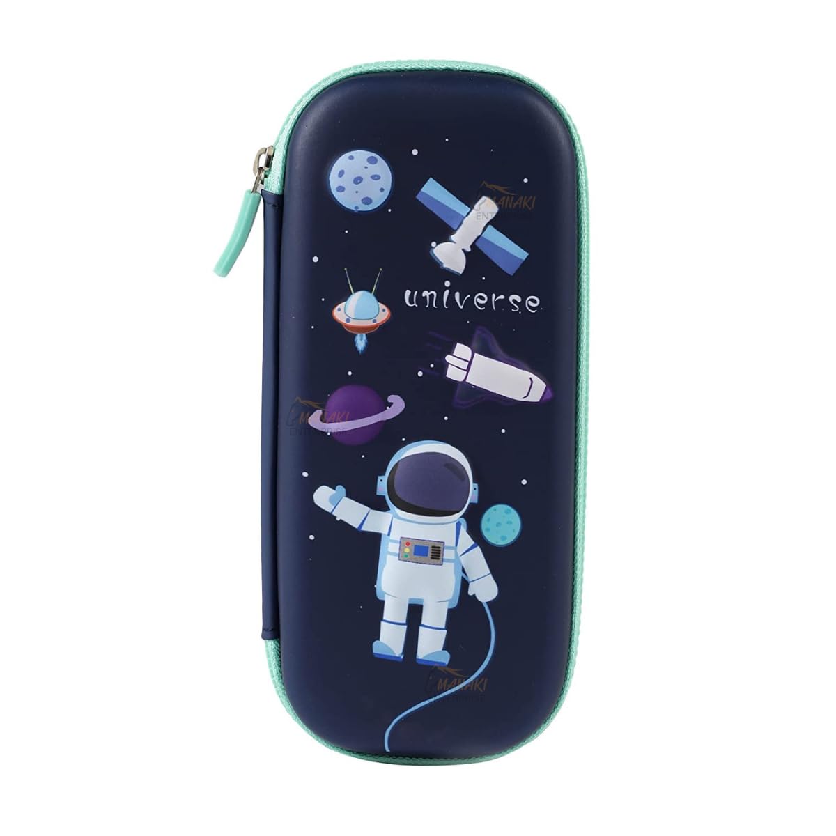 Space Cartoon Theme Pencil Case - 3D EVA Pencil Case Pouch, Multipurpose Zipper Pencil Case for Kids, Pen and Pencil Bag for School Kids