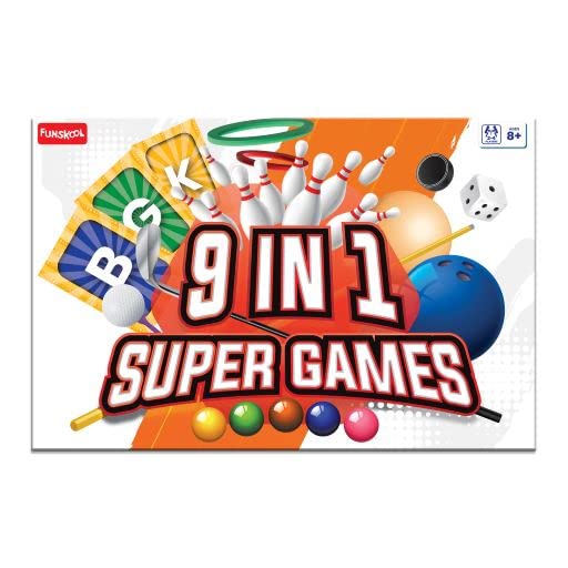 Funskool Kid Games - Super 9 in 1 Compact Game
