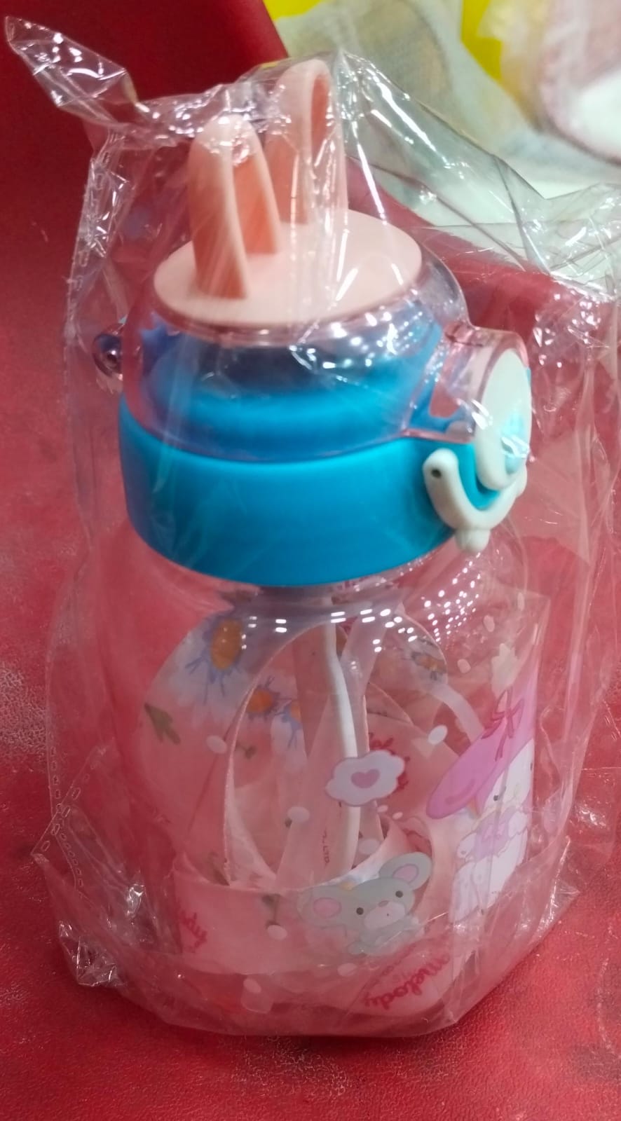 Rabbit Sipper Water Bottle | Polycarbonate | Fun & Fancy Design | Attractive Colors | School Kids Bottle