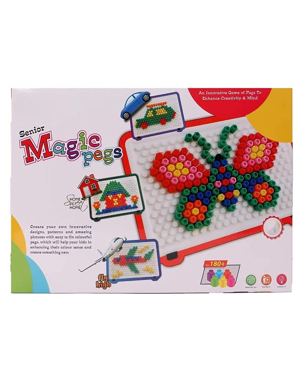 RATNA S Senior Magic Pegs – Create Their Own World Out of Pegs and Create Different Designs for Kids