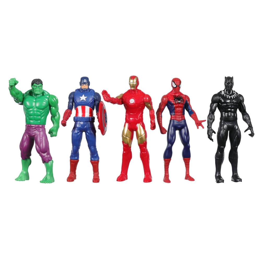 Marvel Avenger Action Figures Set of 5 - Multicolour