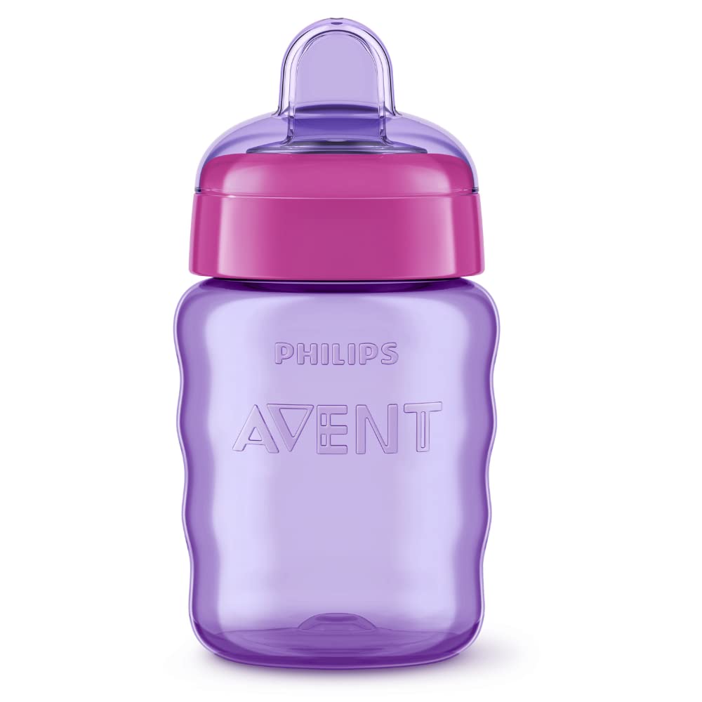 Philips Avent (9M+) Classic Plastic Spout Cup | Pink/Purple | SCF553/03 | 260Ml 9oz