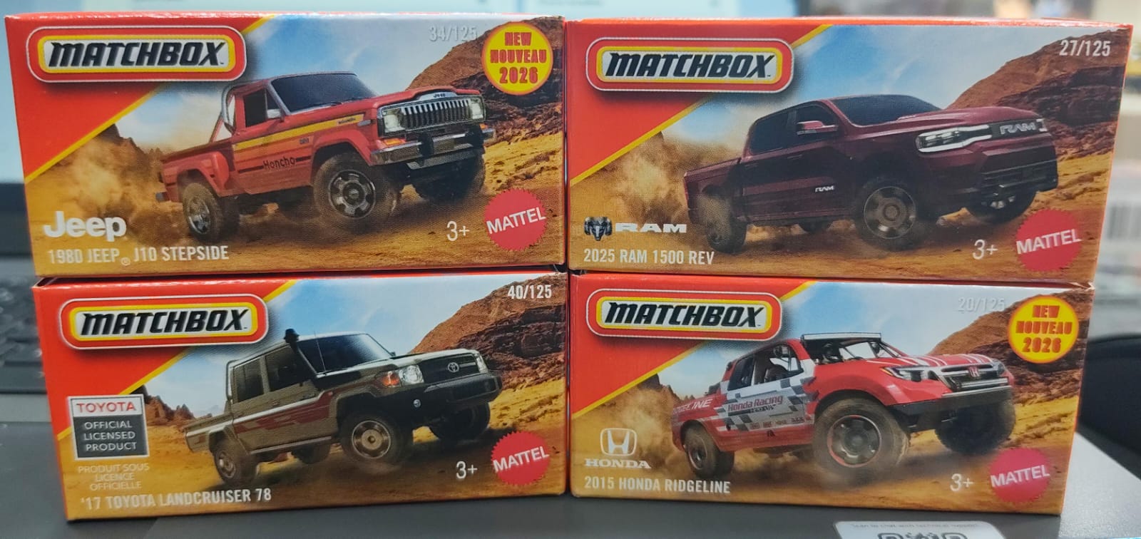 Matchbox Mainline - Combo Pack of 4 Cars - DNK70 - 0200