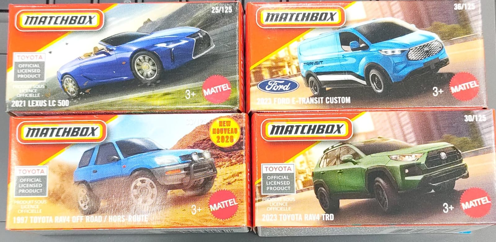 Matchbox Mainline - Combo Pack of 4 Cars - DNK70-1