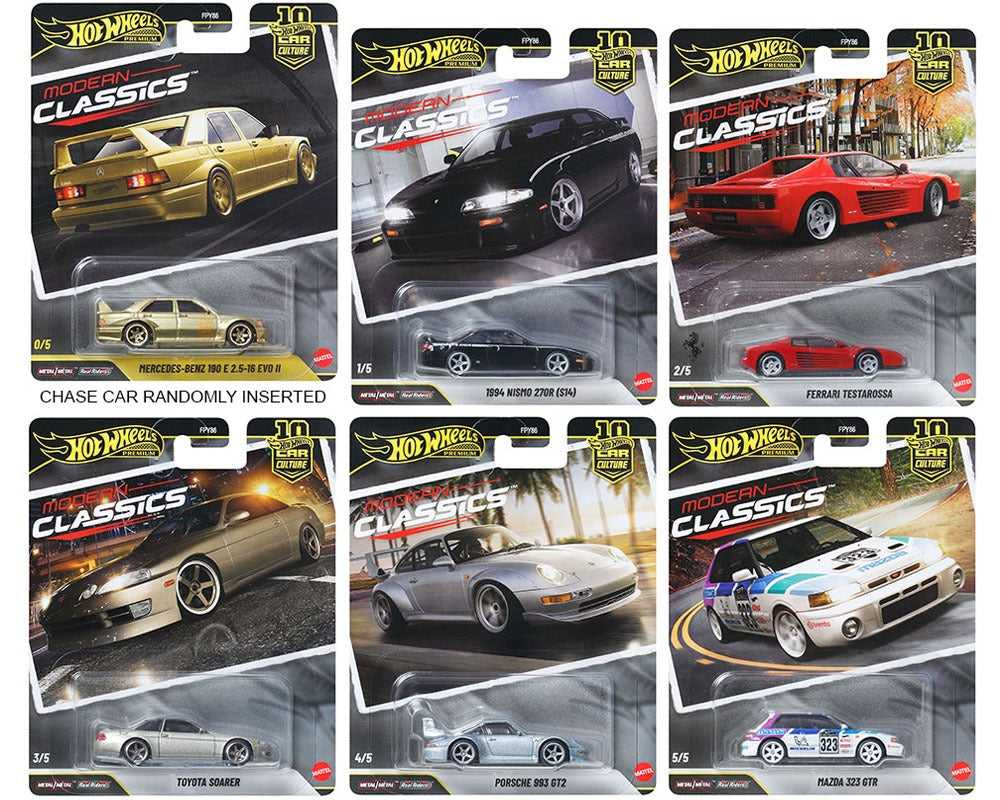 Hot Wheels 1:64 Imported Premium 1:64 Car Culture 2026 Modern Classics SEALED CASE - Chance of a Chase Cars