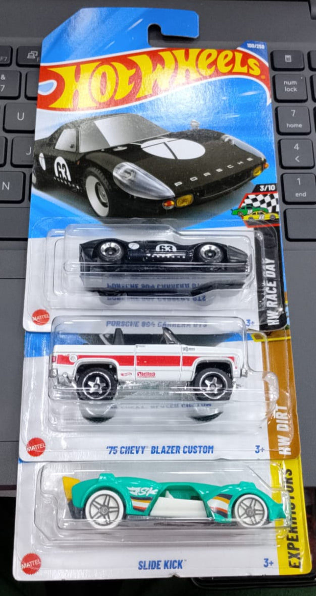 Hot Wheels Mainline - L Case (2025) - Combo Pack of 3 Cars - Long Card