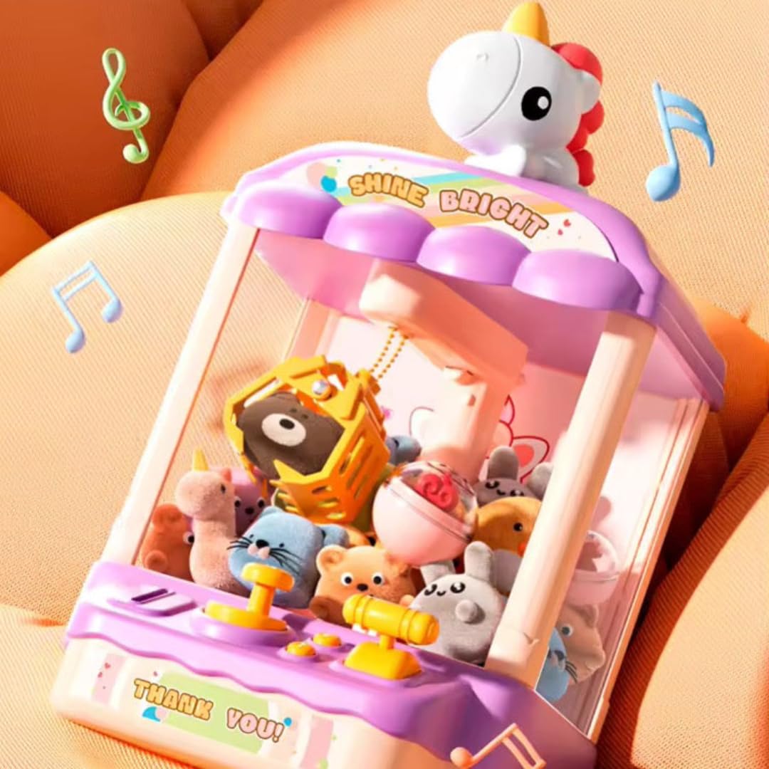 Doll Machine for Kids | Arcade Games Mini Vending Machine, Small Stuff Prizes, Birthday Gifts - Multicolor