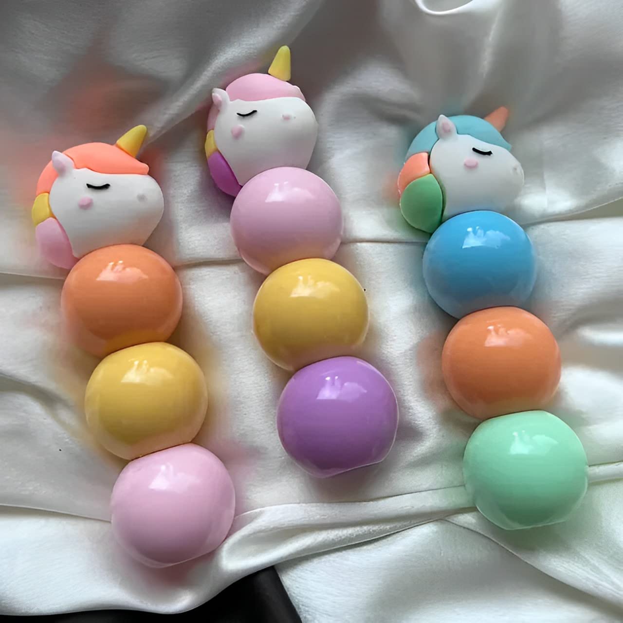 Bubble Head Unicorn Highlighters | Fancy Stationery Highlighters for School Office & Scrapbooking - 3 Shades - 1 Pack