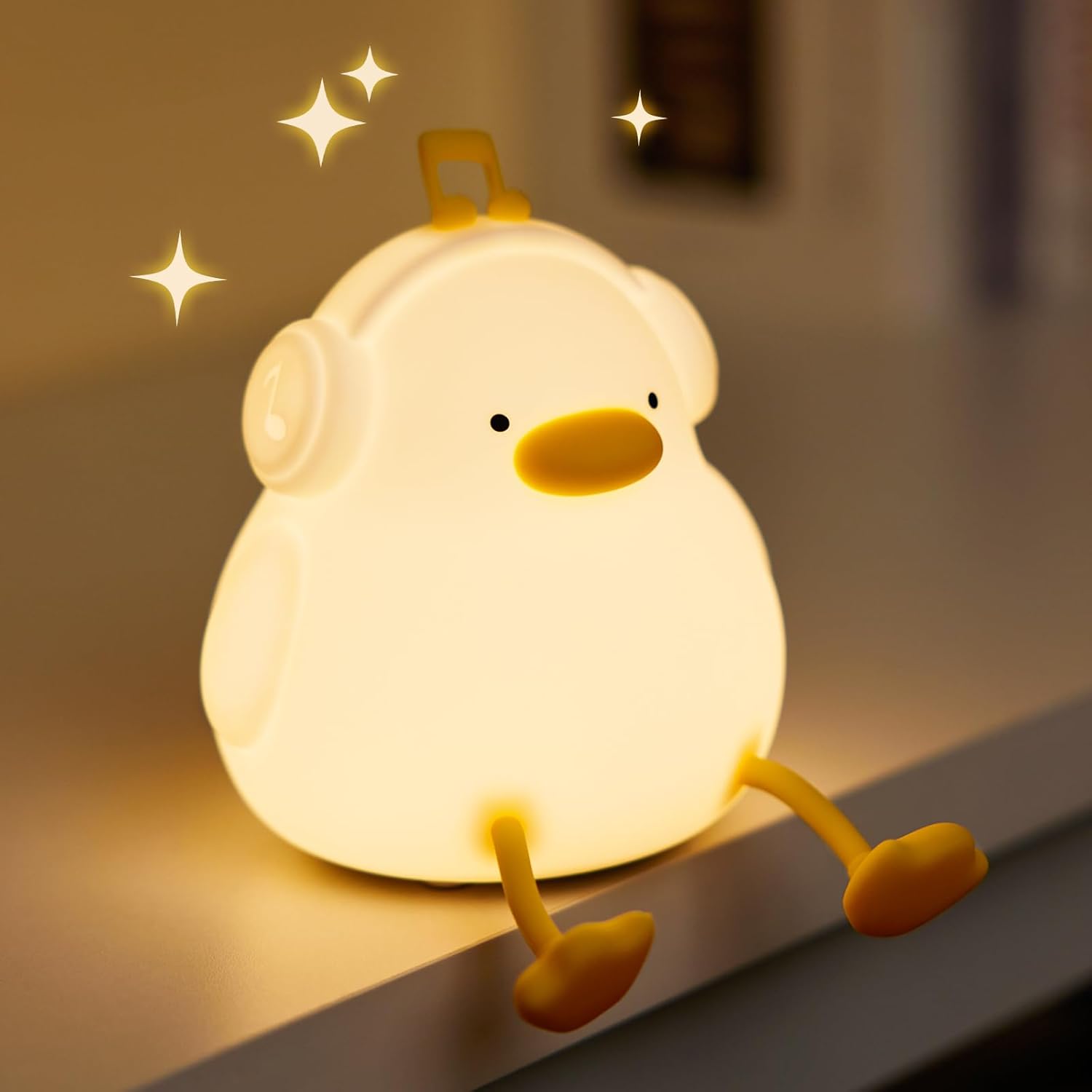Duck Night Light – Cute Duck Lamp, Light Up Duck, Dimmable Night Light for Kids, Silicone Baby Nursery Night Light, Cute Room Decor, Cute Gifts for Kids, Girls, Boys, Toddler, Baby