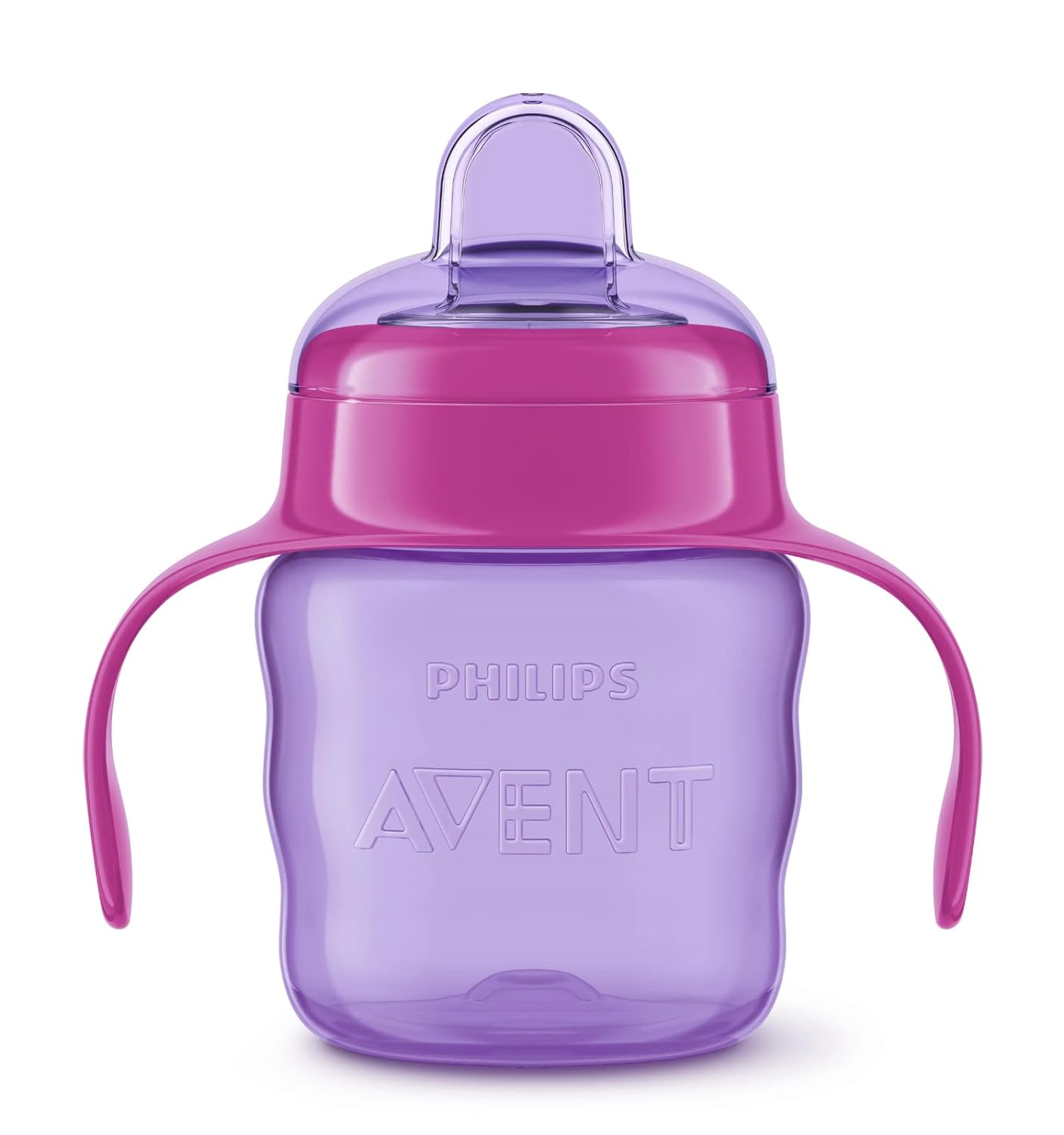Philips Avent (6M+) Silicone Rubber Classic Soft Spout Cup| Pink/Purple | 1 Piece | SCF551/03 | 200 ML 7oz ( Cordlife )