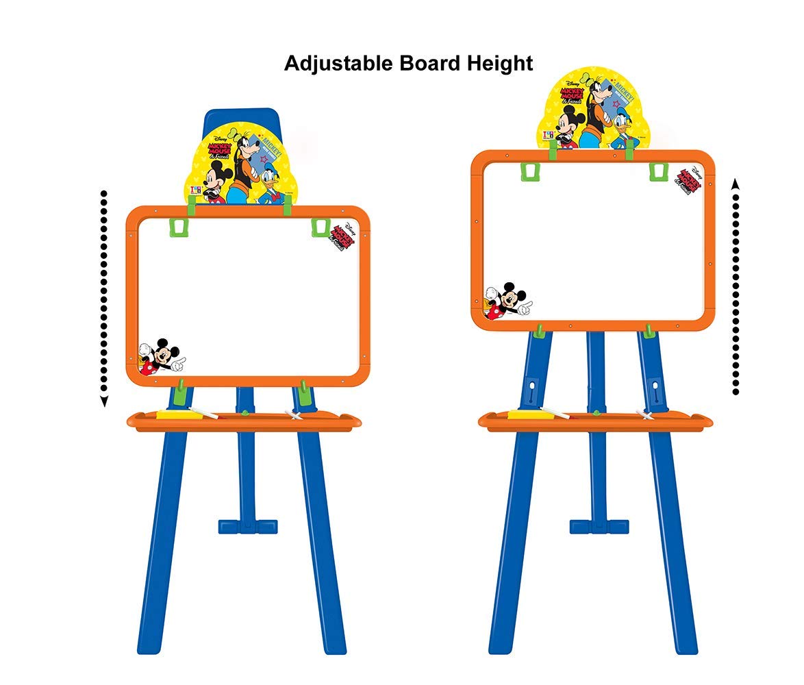 Itoys Disney MICKEY 6 in 1 Multicolor Writing Board for Kids with Activity Sheets