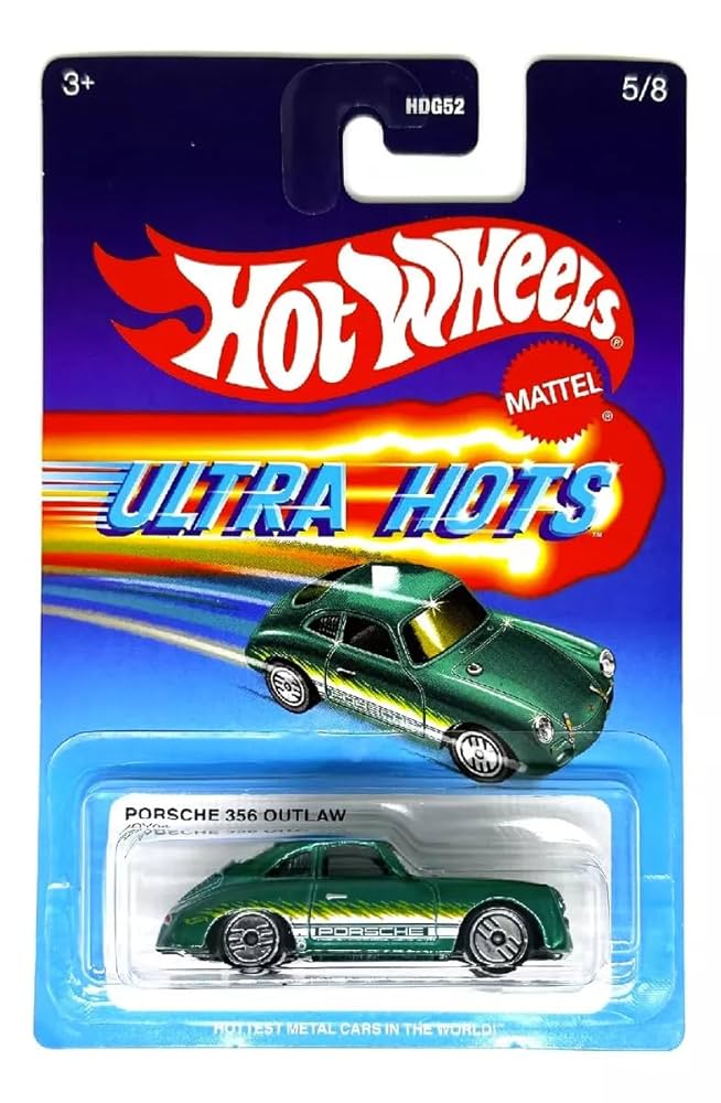 Hot Wheels Imported Premium - HW Ultra Hots - Porsche 356 Outlaw - Long Card