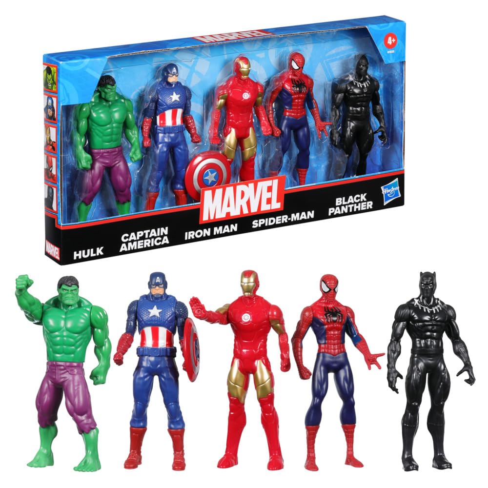 Marvel Avenger Action Figures Set of 5 - Multicolour