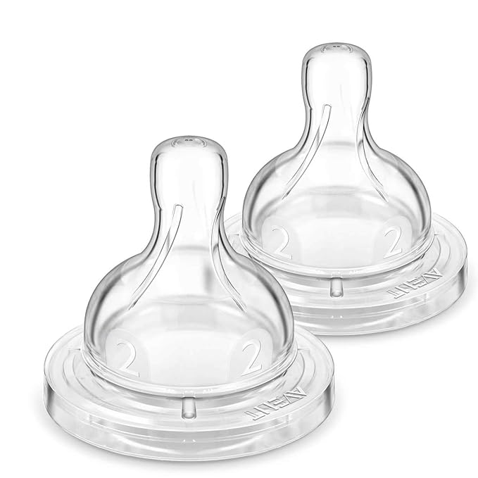 Philips Avent (1M+) Classic Teat 2 Holes Slow Flow - 2 Pieces| SCF632/27 | SCY762/02 ( Cordlife )