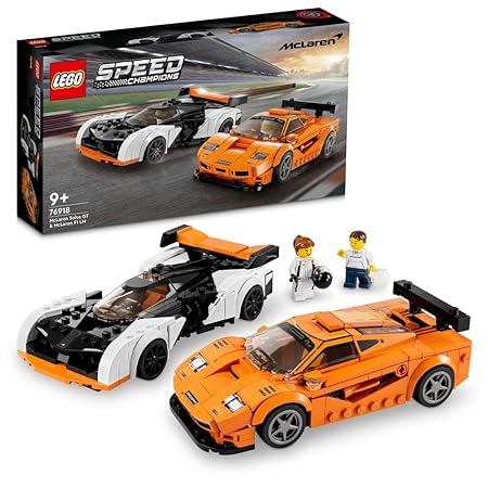 Lego 76918 Speed Champions Mclaren Solus Gt and Mclaren F1 Lm Building Toy Set - 581 Pcs - Multicolor