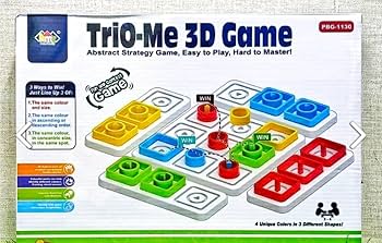Trio Me 3D Game Board Games for Kids and Adult - Multicolor