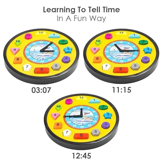 Ratnas 2 in 1 super sorter clock Set For Kids - Multicolor