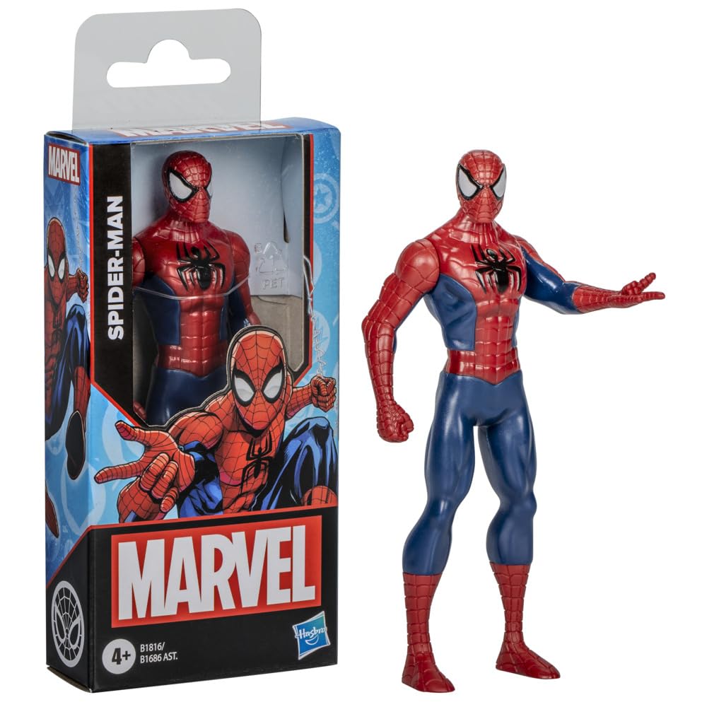Marvel Mighty Hero Series Action Figure, 6-Inch Poseable Super Hero Toy for Kids