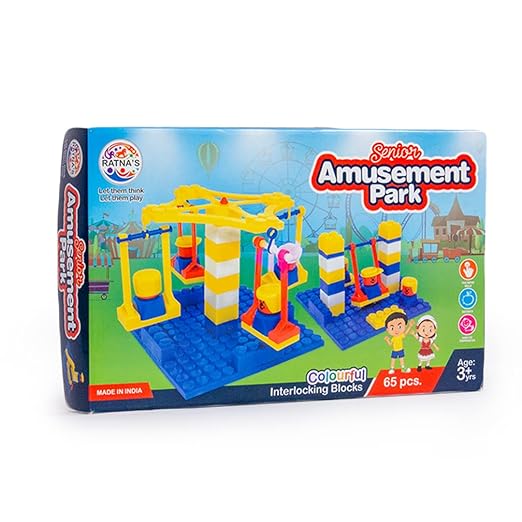 Ratnas Amusement Park Senior for Kids to Build Their own Park - Multicolor