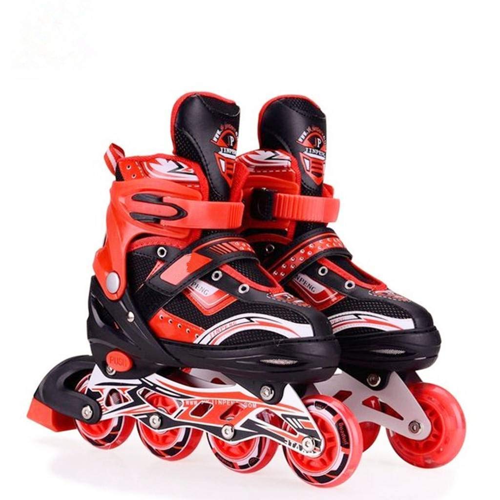 4 Wheels Inline Adjustable Skates – Skating Shoes for Boys & Girls