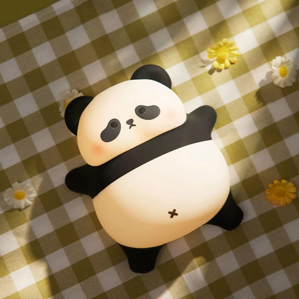 Night Light,Rechargeable Cute Lamp with 3-Level Brightness,Silicone Night Lamp,Kids Night Lights for Bedroom,Baby Nursery and Study Desk-Christmas Night Light - Without Box