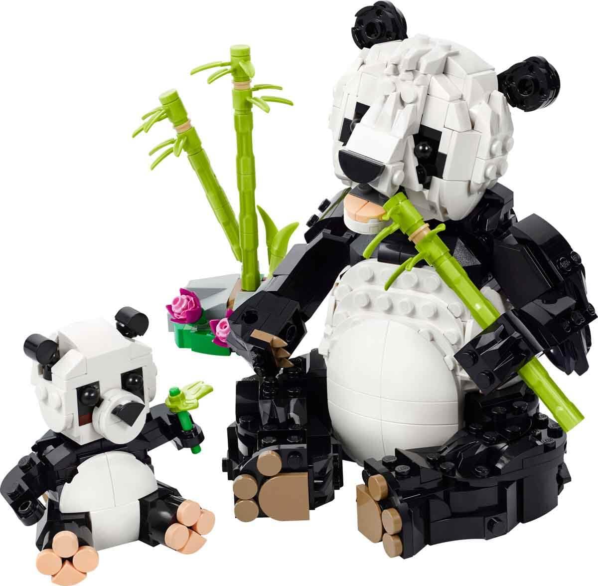 LEGO Creator 3 in 1 Wild Animals: Panda Family Toy Playset 31165 Building Blocks Toys for 8+ Gift for Boys and Girls