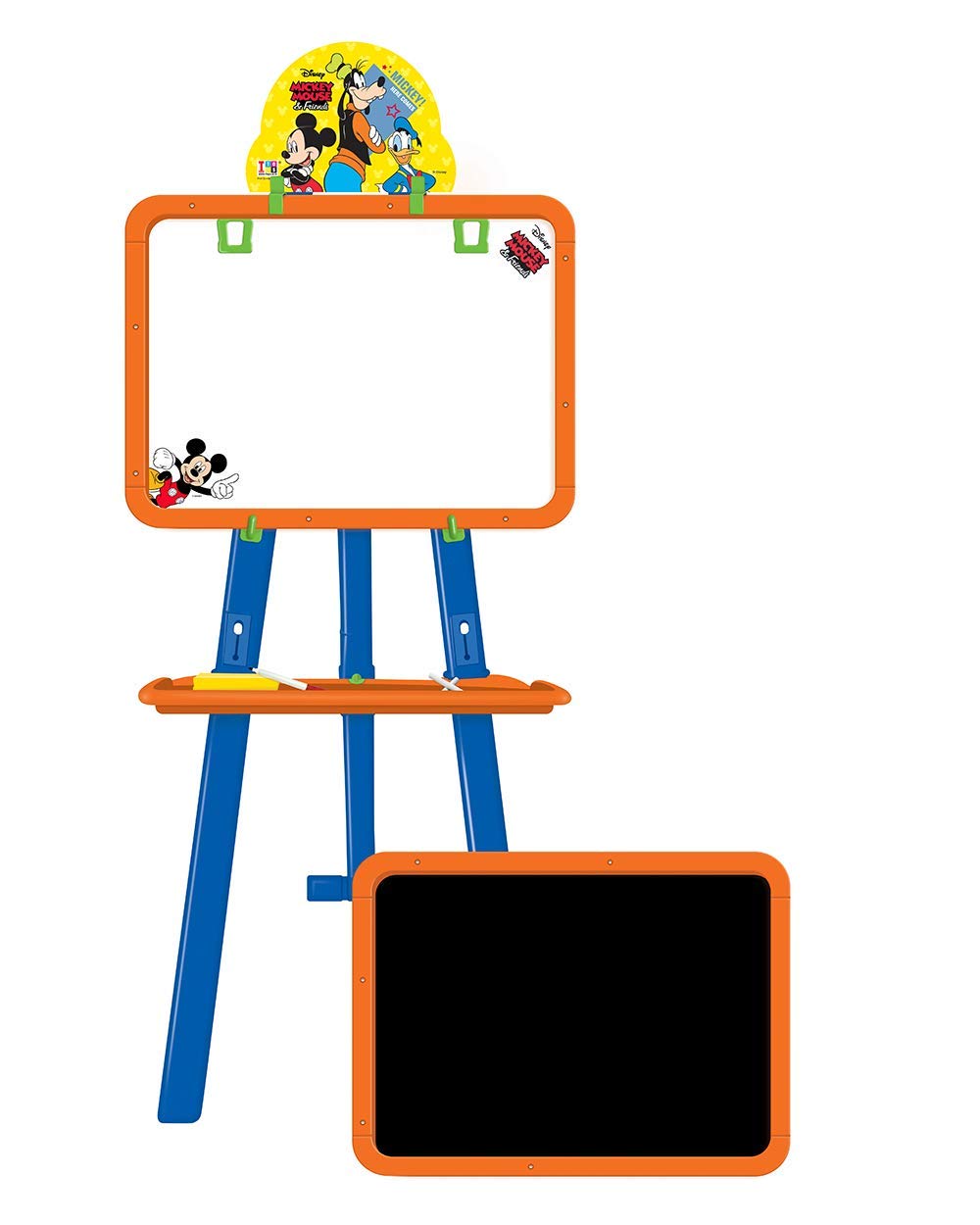 Itoys Disney MICKEY 6 in 1 Multicolor Writing Board for Kids with Activity Sheets