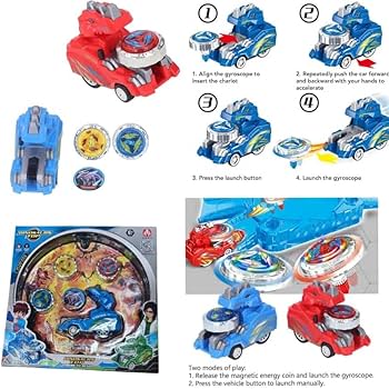 Cartoon LED Light Up Rotating beyblade Gyroscope Toy, Interactive Endless Fun Flashing Toys for Skill Development, Safe Endless Fun for Kids